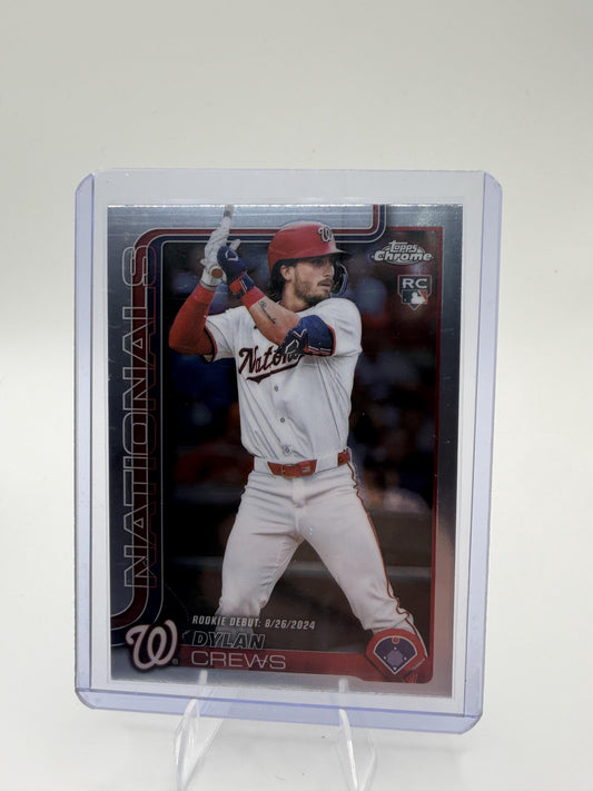 2025 Topps Chrome Update Dylan Crews Card Washington Nationals #USC190