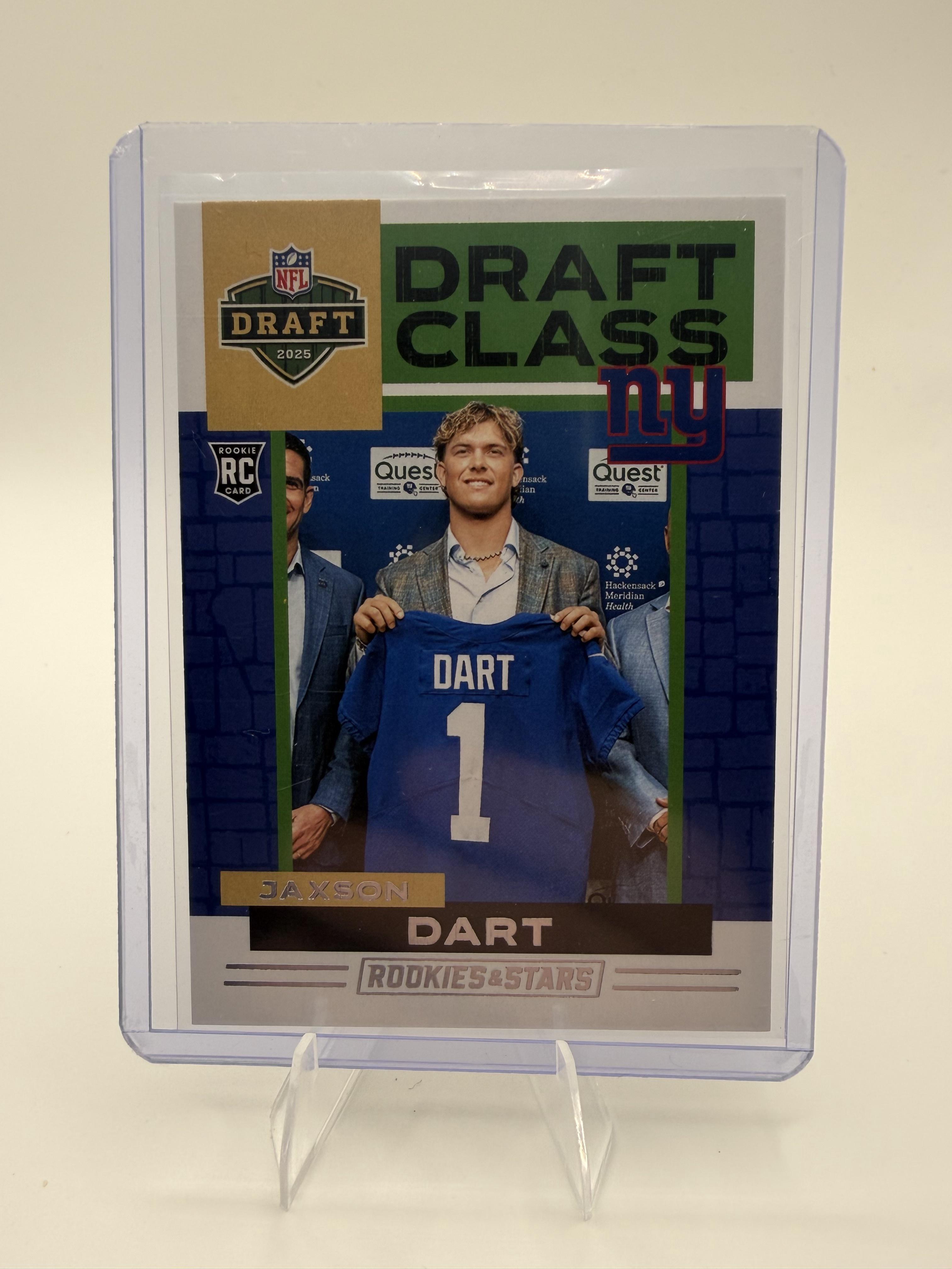 2025 Panini Rookies & Stars Jaxson Dart Card Draft Class New York Giants #17