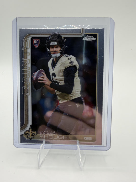 2025 Topps Chrome Tyler Shough Card RC New Orleans Saints #398