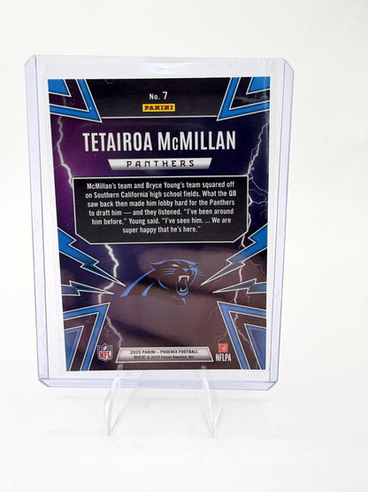 2025 Panini Phoenix Tetairoa McMillan Card Thunderbirds Carolina Panthers #7