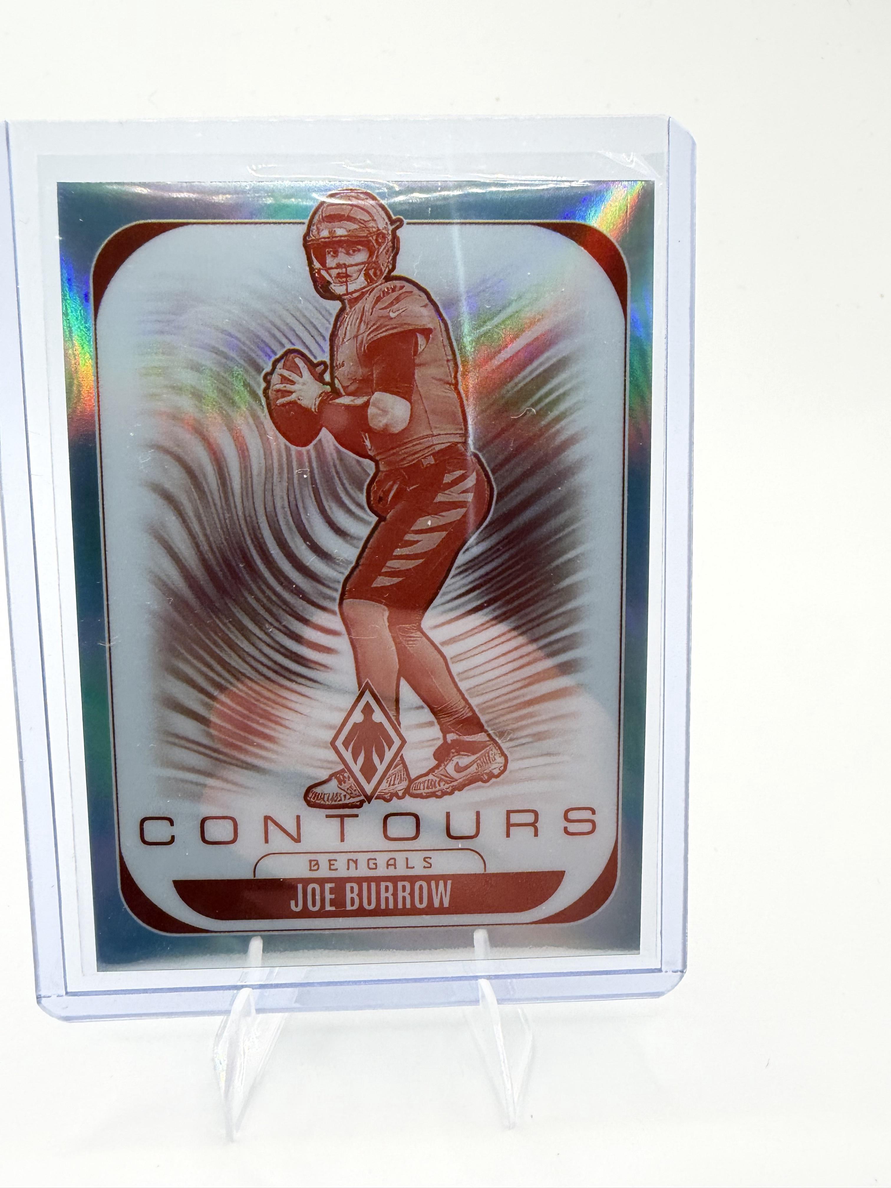 2025 Panini Phoenix Joe Burrow Card Contours Cincinnati Bengals #7