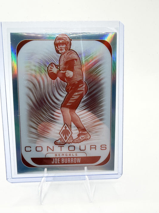 2025 Panini Phoenix Joe Burrow Card Contours Cincinnati Bengals #7