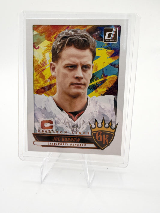 2025 Donruss Joe Burrow Card Gridiron Kings Cincinnati Bengals #GK-JBW