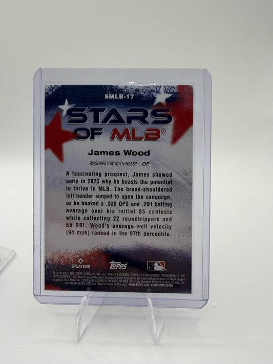 2026 Topps James Wood Card Stars of MLB Washington Nationals #SMLB-17