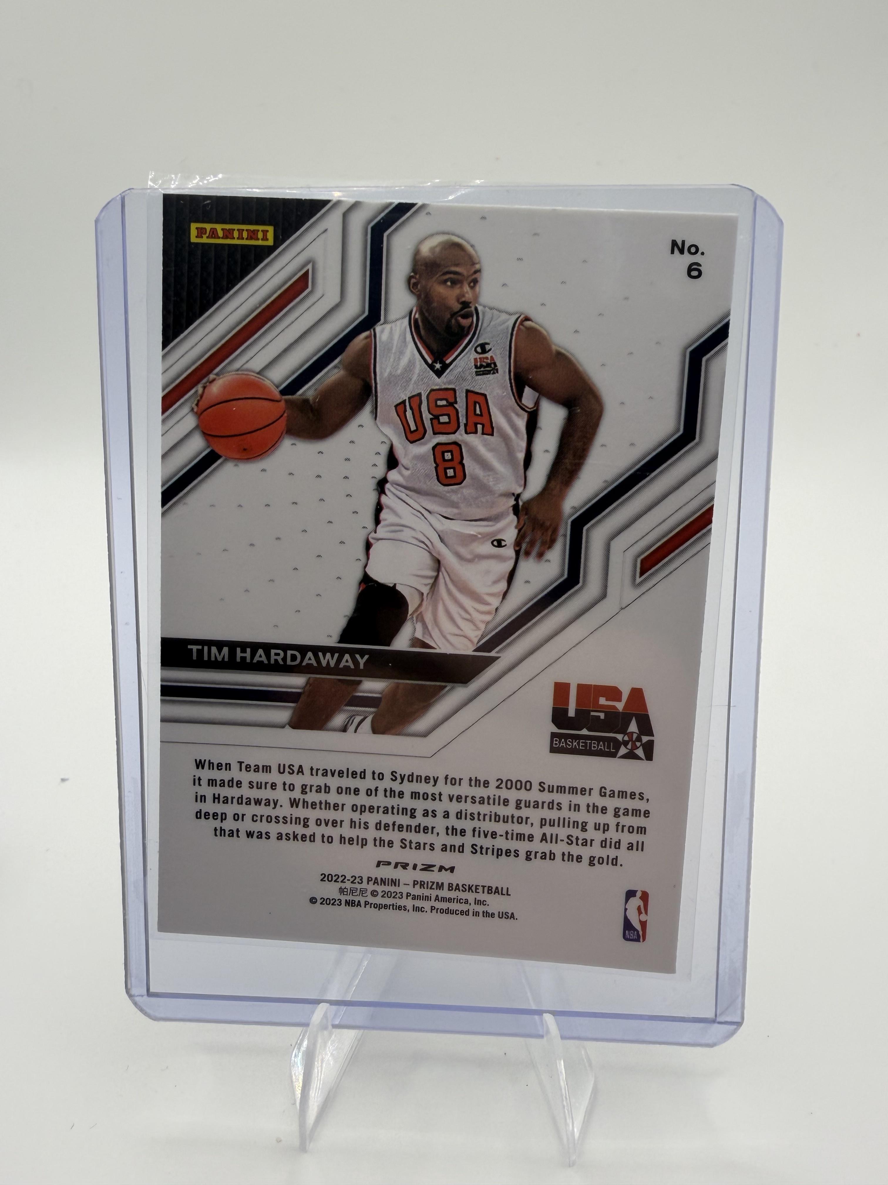 2022-23 Panini Prizm Tim Hardaway Card USA Basketball USA #6