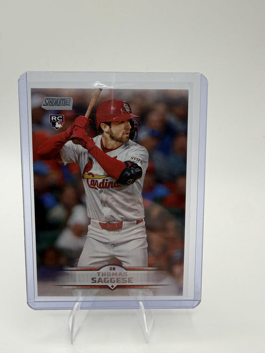2025 Stadium Club Thomas Saggese Card RC St. Louis Cardinals #157
