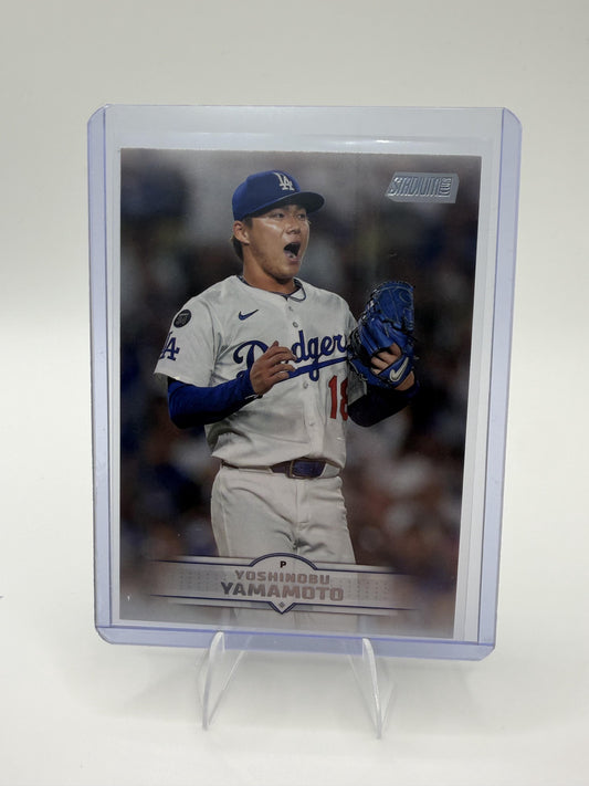 2025 Stadium Club Yoshinobu Yamamoto Card Los Angeles Dodgers #184