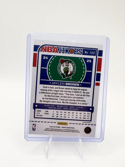2024-25 Panini NBA Hoops Jaylen Brown Purple Winter Parallel #122 Celtics