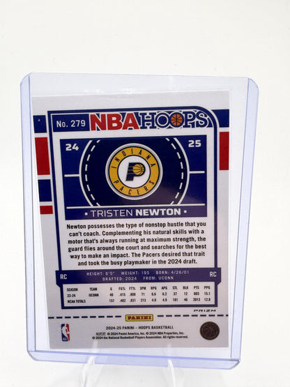 2024-25 Panini NBA Hoops Tristen Newton RC Winter Snowflake Parallel #279