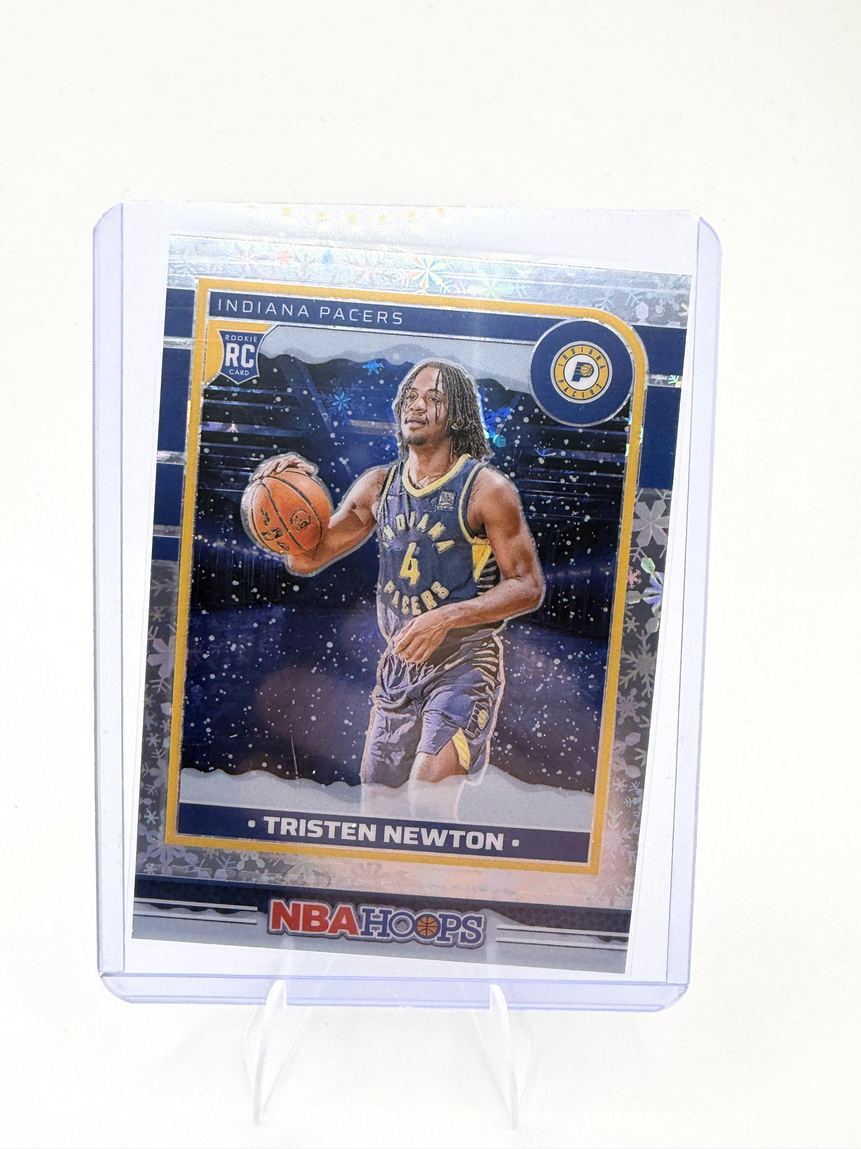 2024-25 Panini NBA Hoops Tristen Newton RC Winter Snowflake Parallel #279