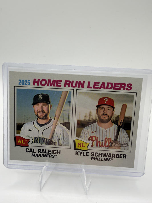 2026 Topps Heritage 2025 Home Run Leaders Card Chrome #2