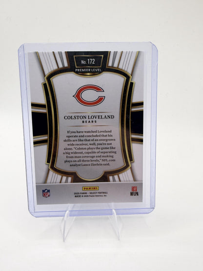 2025 Panini Select Colston Loveland Card Chicago Bears #172