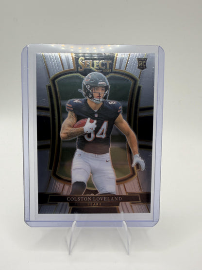 2025 Panini Select Colston Loveland Card Chicago Bears #172
