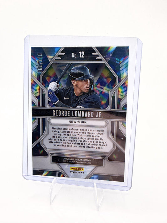 2025 Panini Prizm George Lombard Jr. Card Prizmatic New York Yankees #12