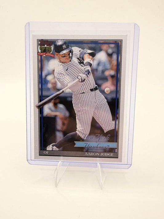2026 Topps Aaron Judge 75 Years of Baseball 1991 Insert T91-34 Yankees