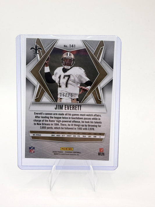 2025 Panini Phoenix Jim Everett Card New Orleans Saints #141