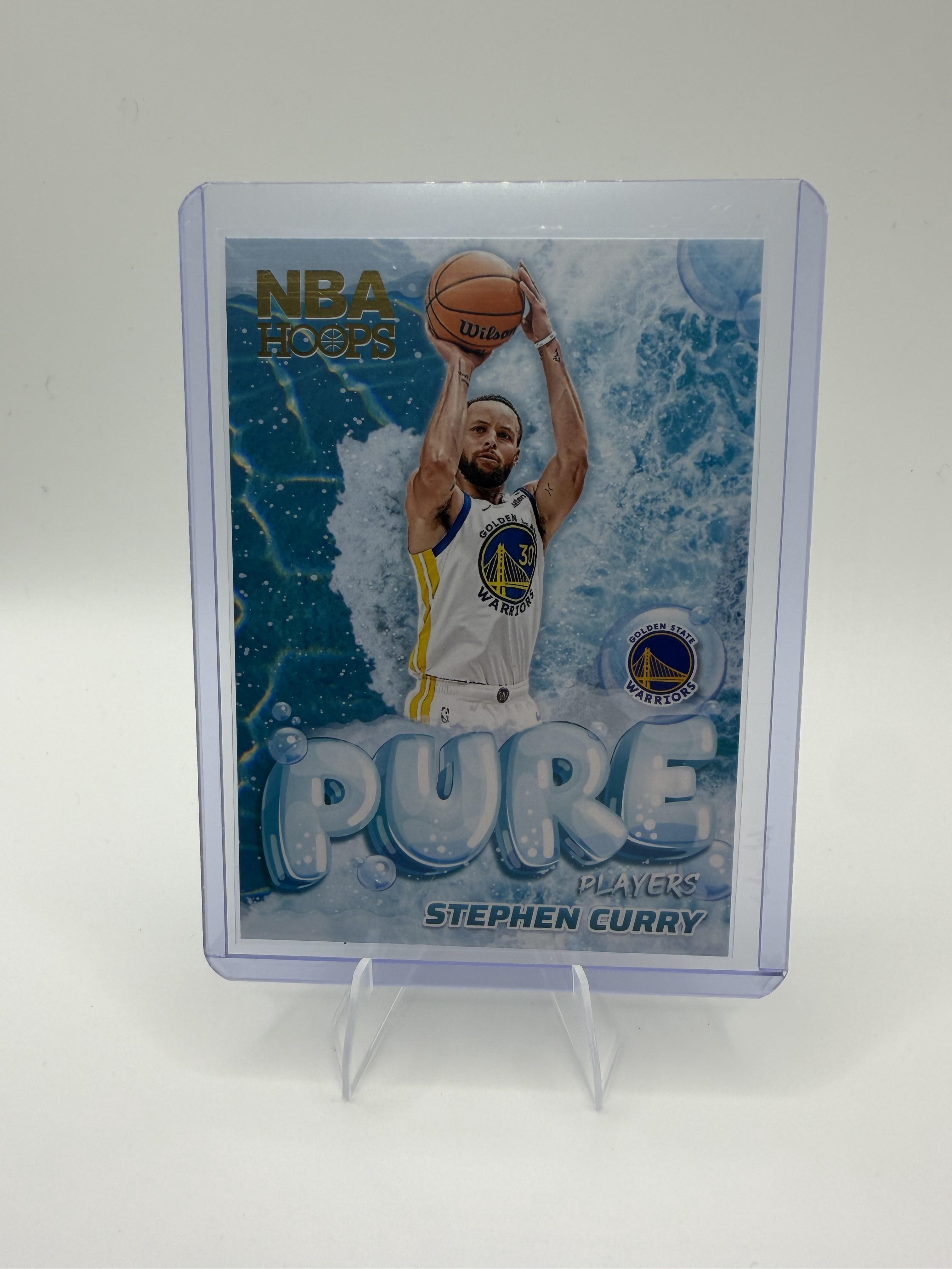 2024-25 Hoops Stephen Curry Card Pure Players Golden State Warriors #1