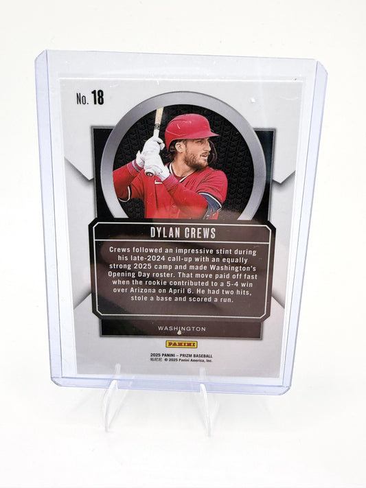 2025 Panini Prizm Dylan Crews Card Talisman Washington Nationals #18