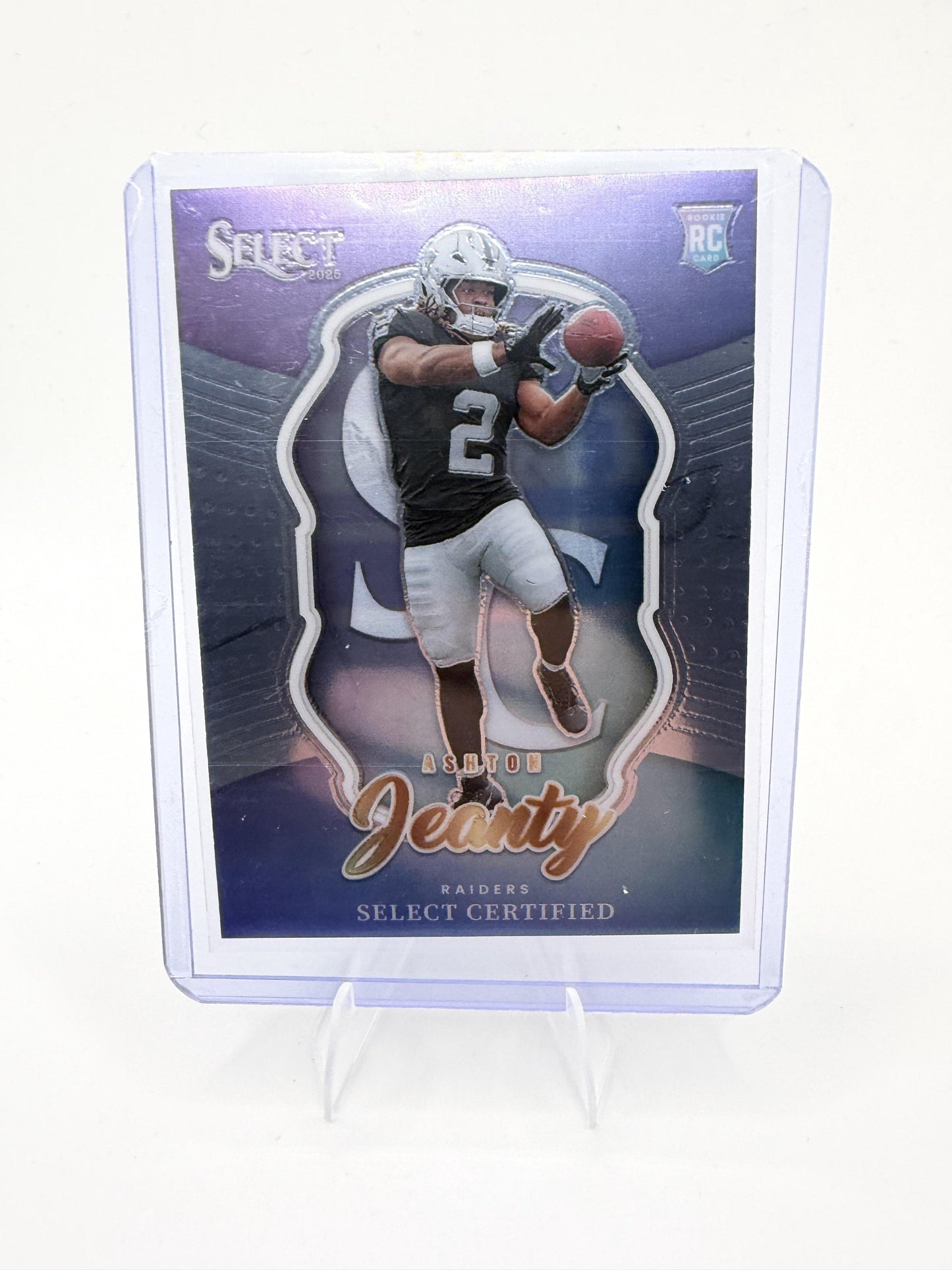 2025 Panini Select Ashton Jeanty Card Select Certified Rookies RC  Raiders #4