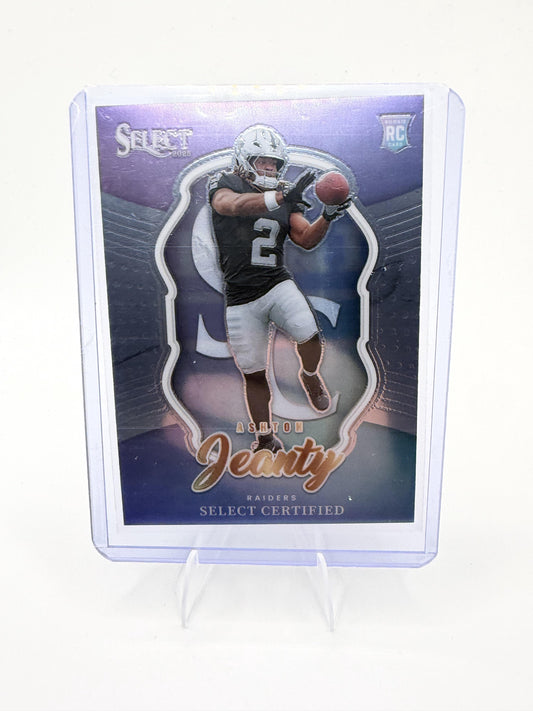 2025 Panini Select Ashton Jeanty Card Select Certified Rookies RC  Raiders #4