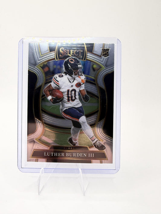 2025 Panini Select Luther Burden III Card RC Chicago Bears #72