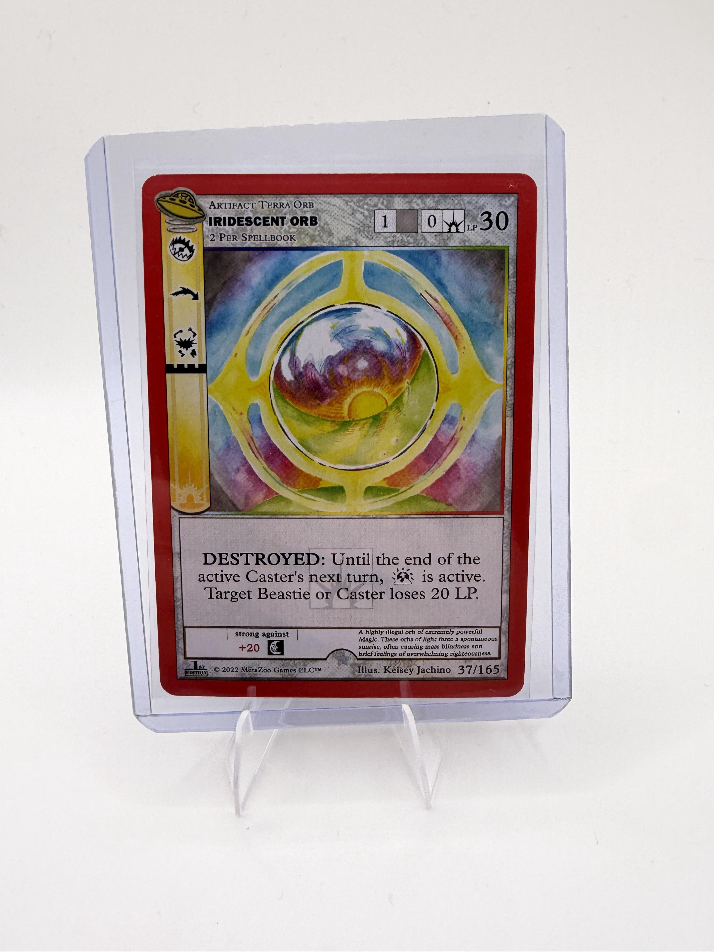 MetaZoo UFO 1st Edition Iridescent Orb Holo Rare 37/165 NM Artifact Gold