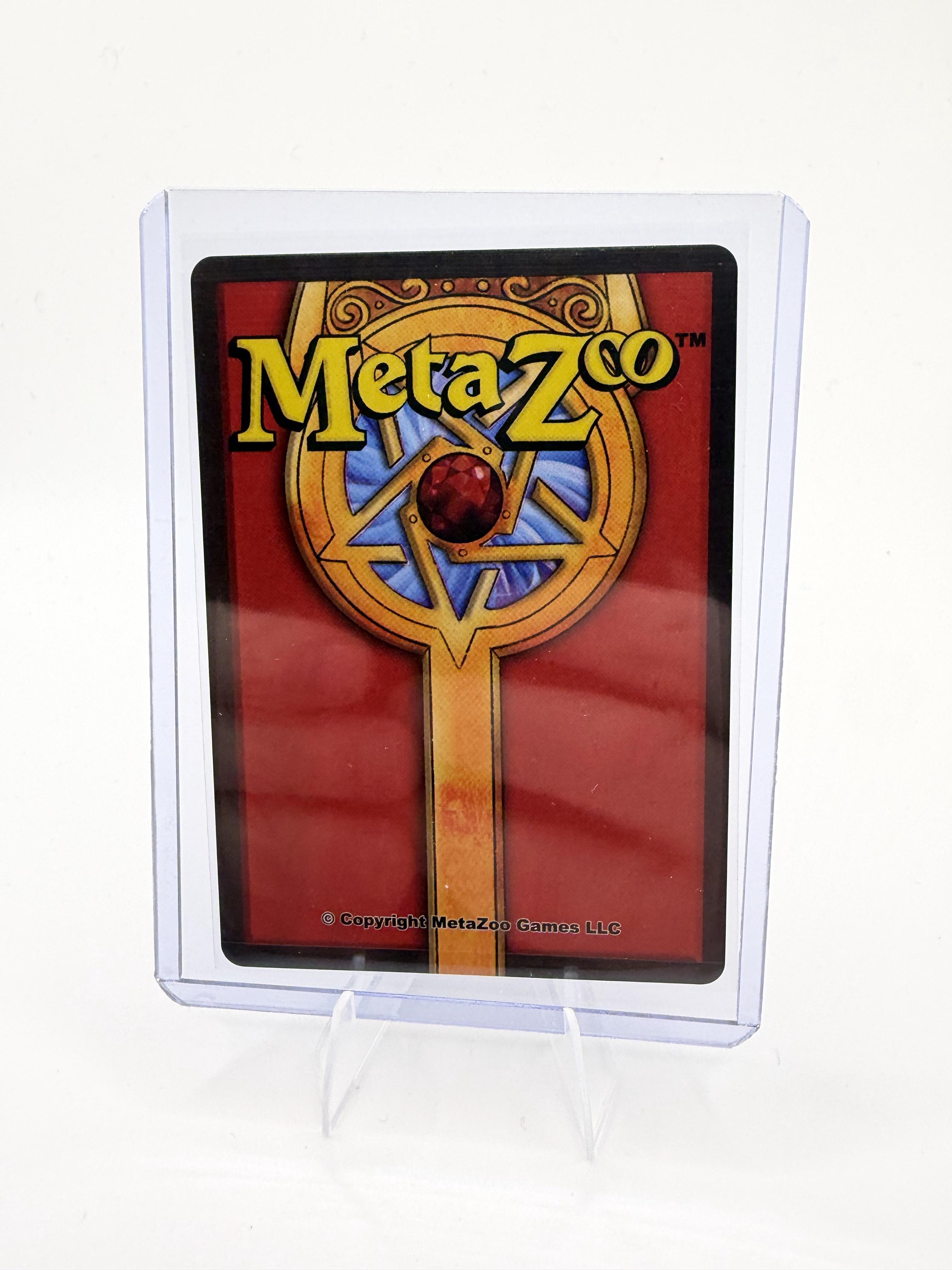 MetaZoo UFO 1st Edition Static Snow Stone Gold Holo Rare 029/165 NM Artifact