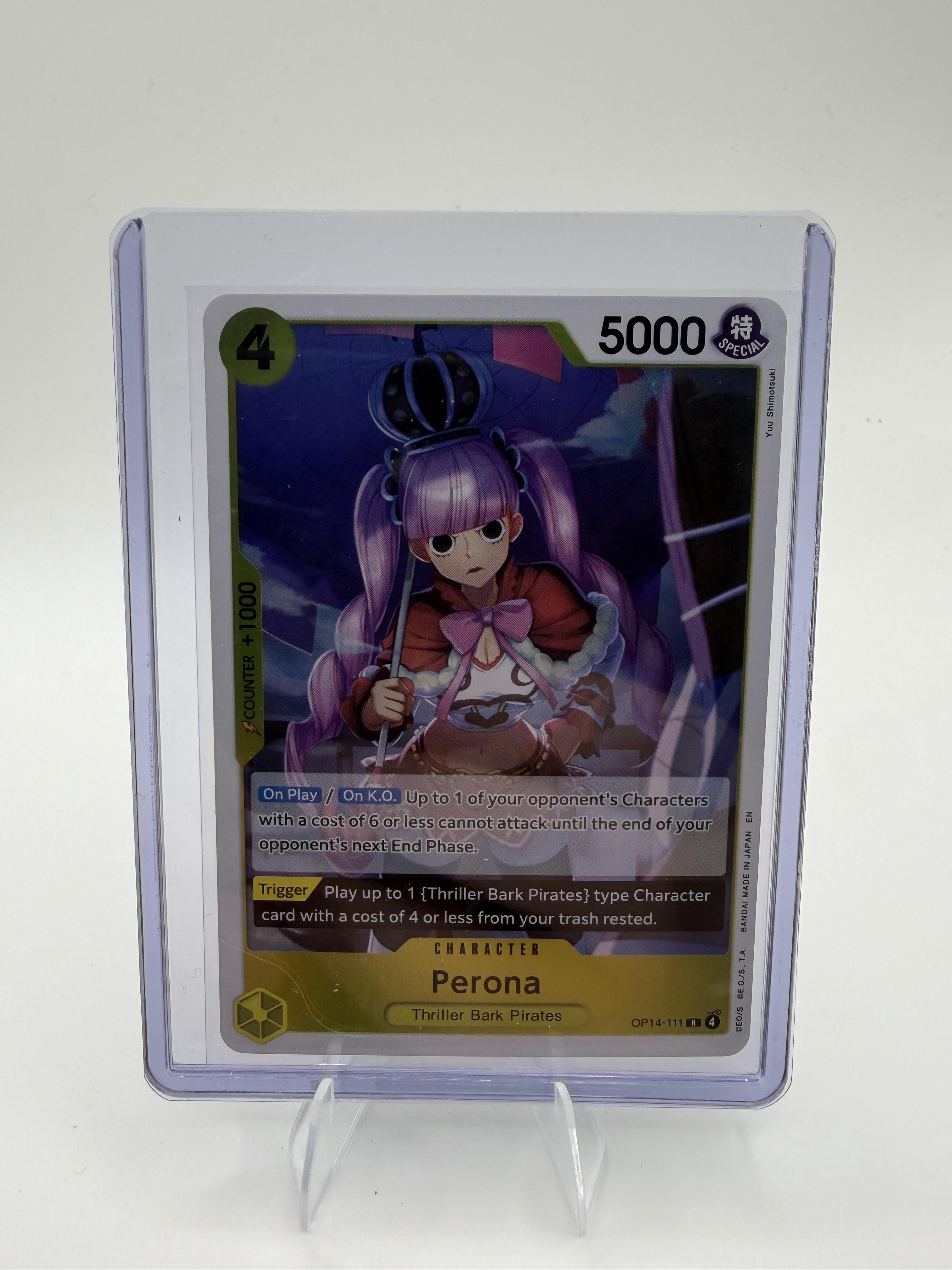 The Azure Sea's Seven Perona Card Rare #OP14-111 One Piece