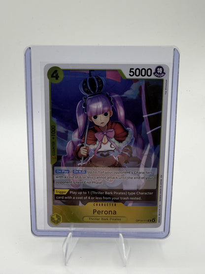 The Azure Sea's Seven Perona Card Rare #OP14-111 One Piece