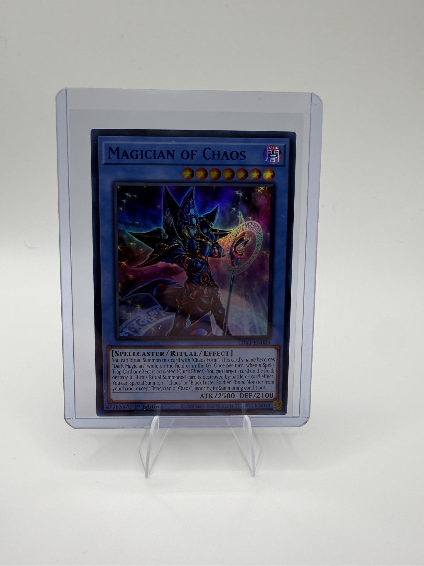 Yu-Gi-Oh Magician of Chaos LDS3-EN089 1st Ed Blue Ultra Rare Dark Magician NM