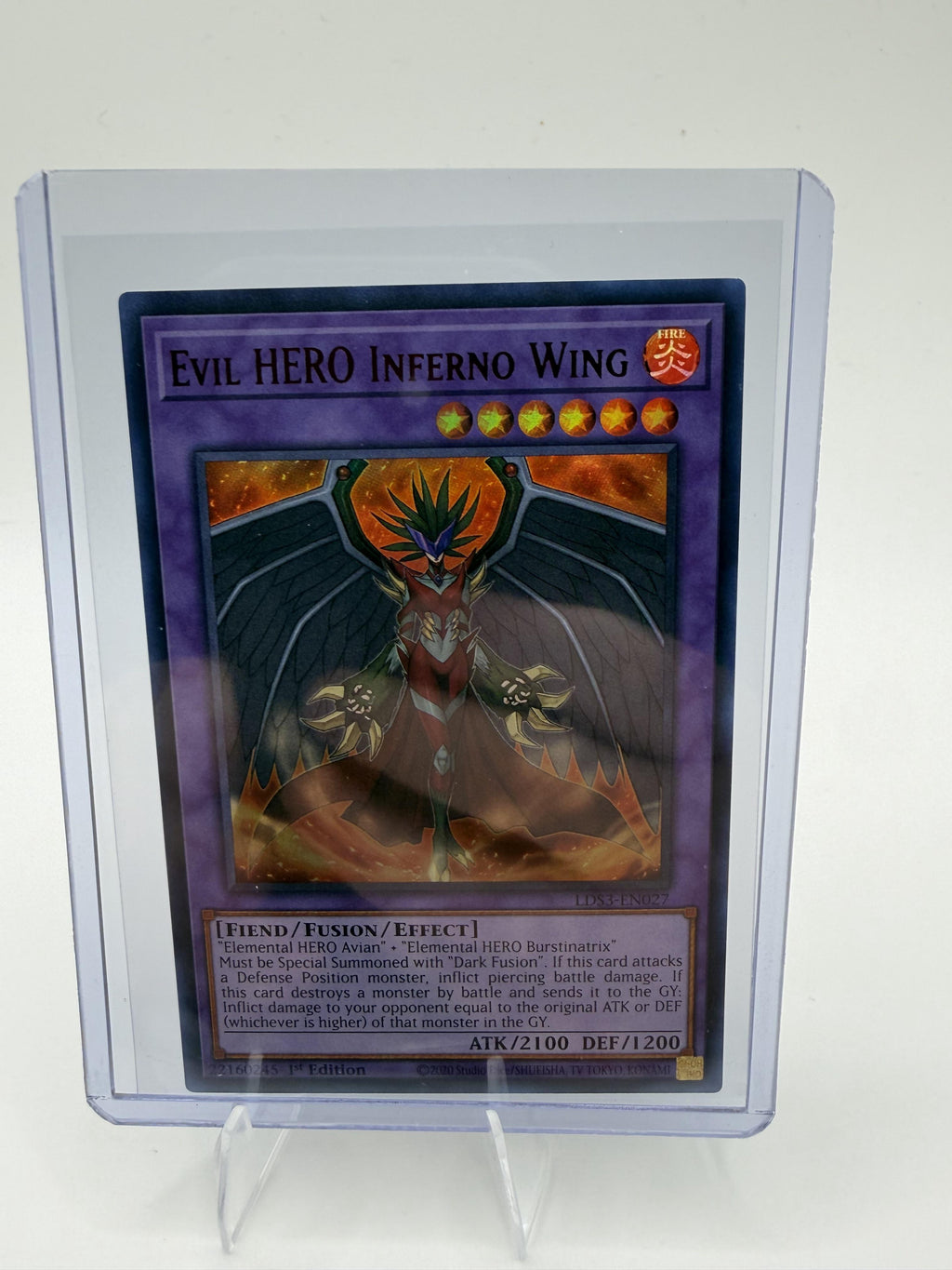 Yu-Gi-Oh Evil HERO Inferno Wing LDS3-EN027 1st Edition Ultra Rare NM Jaden Yuki