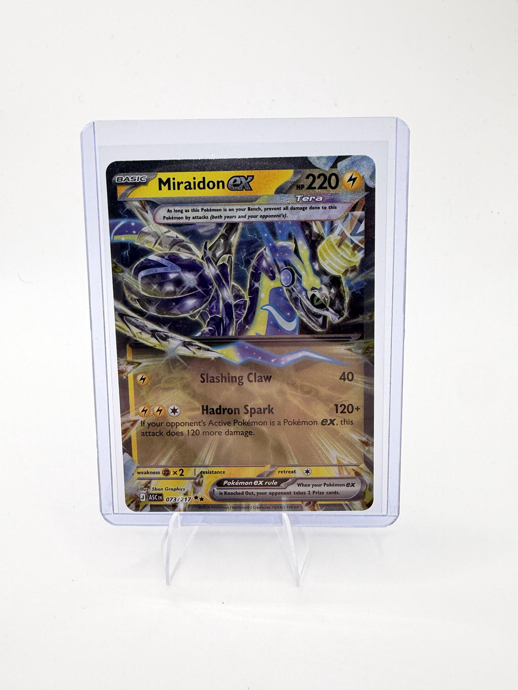 2026 Pokemon Miraidon ex 073/217 Ascended Heroes Double Rare English TCG NM