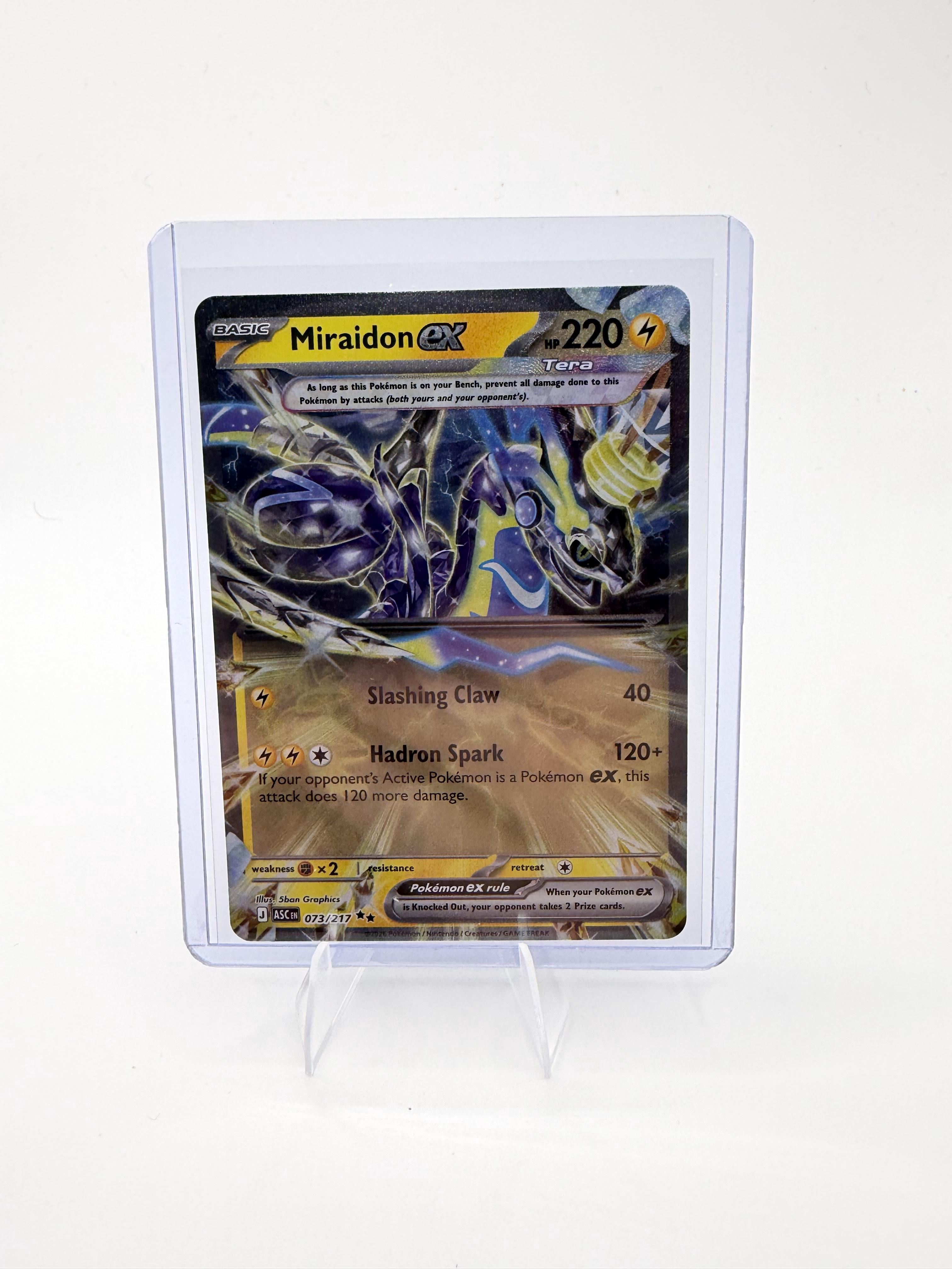 2026 Pokemon Miraidon ex 073/217 Ascended Heroes Double Rare English TCG NM