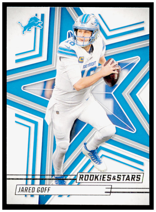 Rookies and Stars Jared Goff Card Detroit Lions #