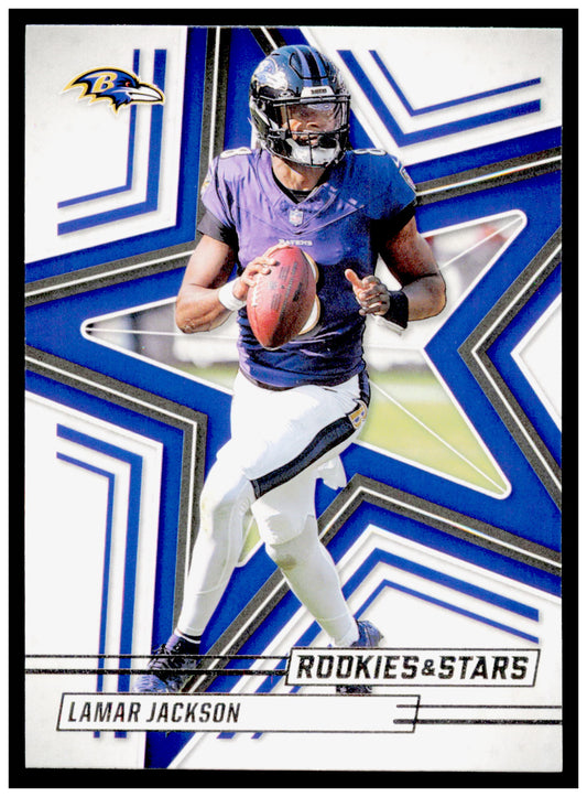 2025 Panini Rookies & Stars Lamar Jackson Card Baltimore Ravens #51