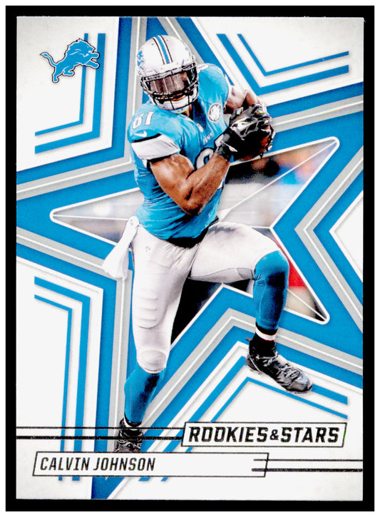 2025 Panini Rookies & Stars Calvin Johnson Card Detroit Lions #70