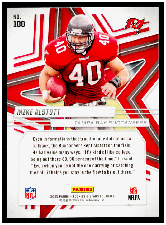 2025 Panini Rookies & Stars Mike Alstott Card Tampa Bay Buccaneers #100