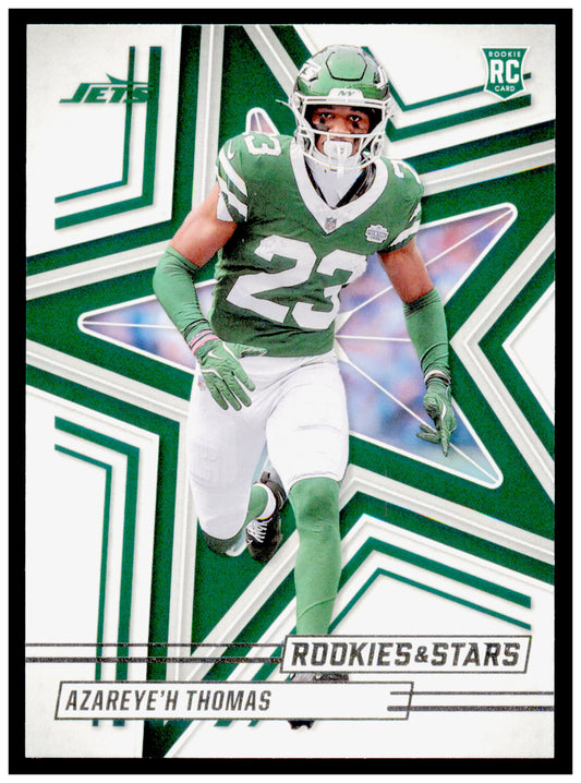 2025 Panini Rookies & Stars Azareye'h Thomas Card RC New York Jets #107