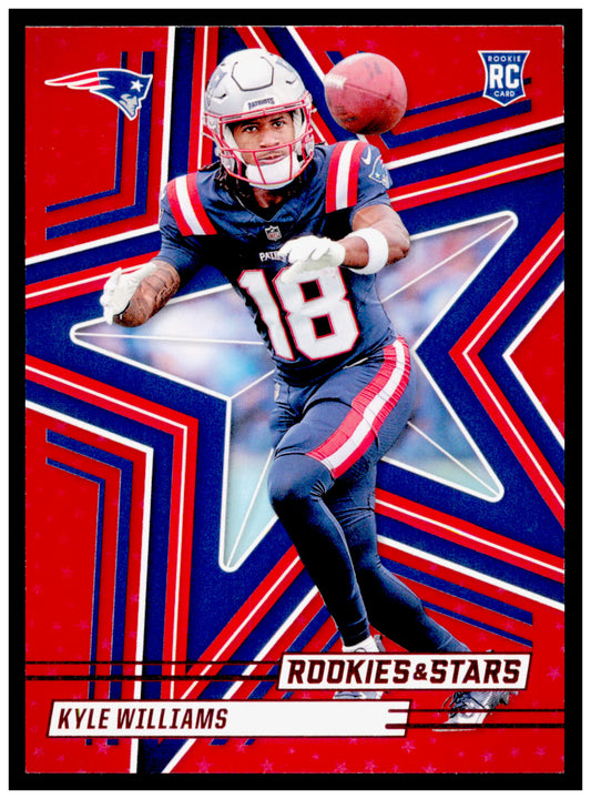 2025 Panini Rookies & Stars - Red Kyle Williams Card RC  Patriots #152