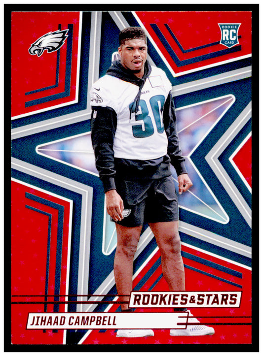 2025 Panini Rookies & Stars - Red Jihaad Campbell Card RC Eagles #142