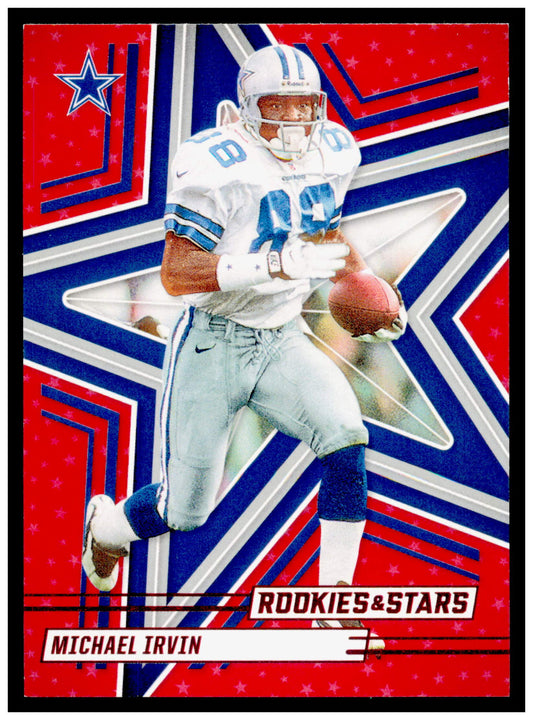 2025 Panini Rookies & Stars - Red Michael Irvin Card Dallas Cowboys #40