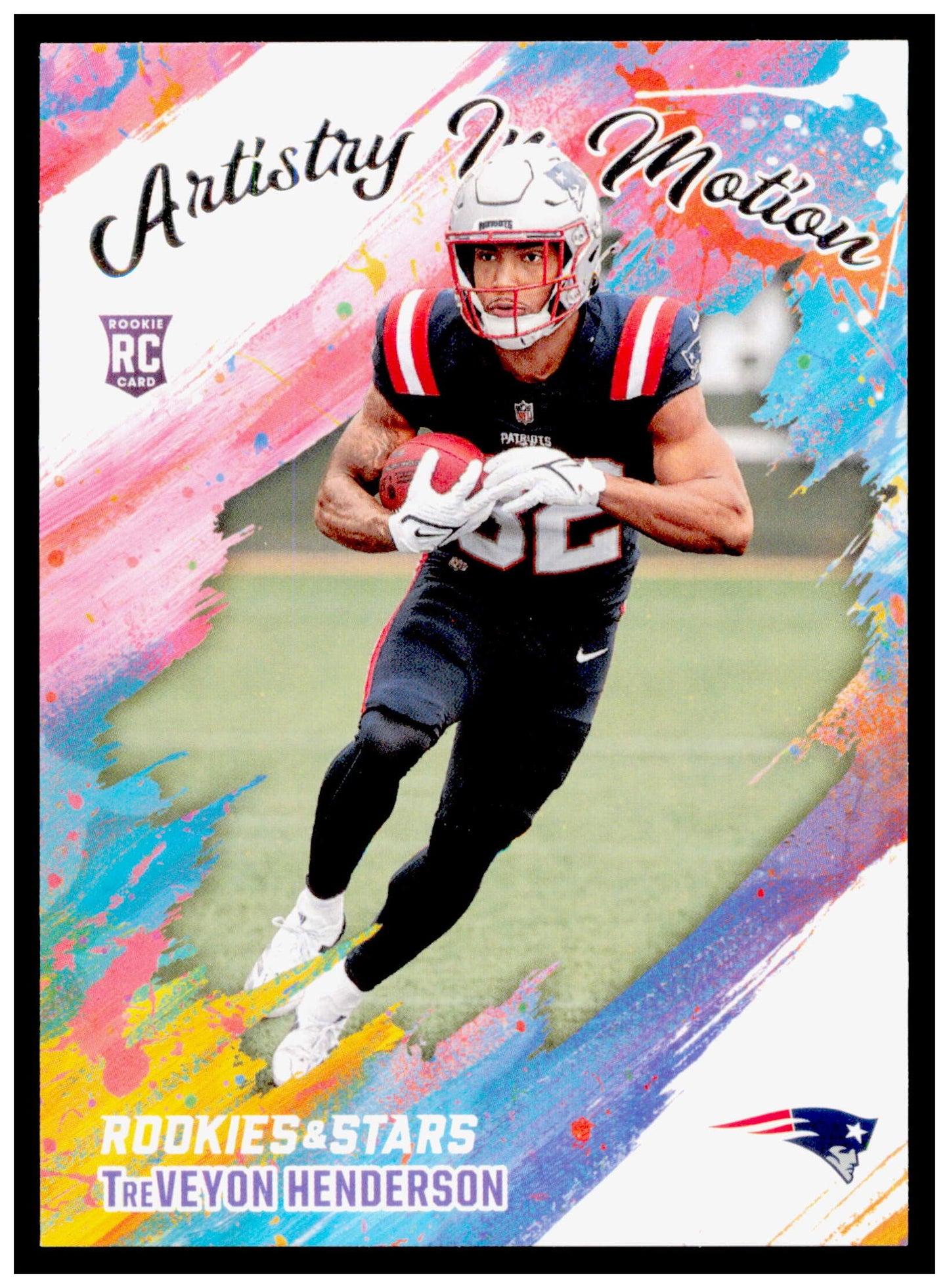 2025 Panini Rookies & Stars TreVeyon Henderson Card Artistry in Motion