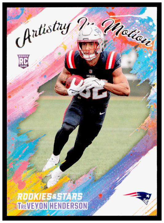 2025 Panini Rookies & Stars TreVeyon Henderson Card Artistry in Motion