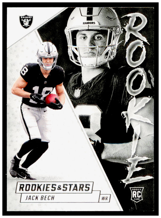 2025 Panini Rookies & Stars Jack Bech Card Rookie Exclusive Las Vegas Raiders #7