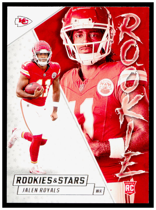 2025 Panini Rookies & Stars Jalen Royals Card Rookie Exclusive  Chiefs #9