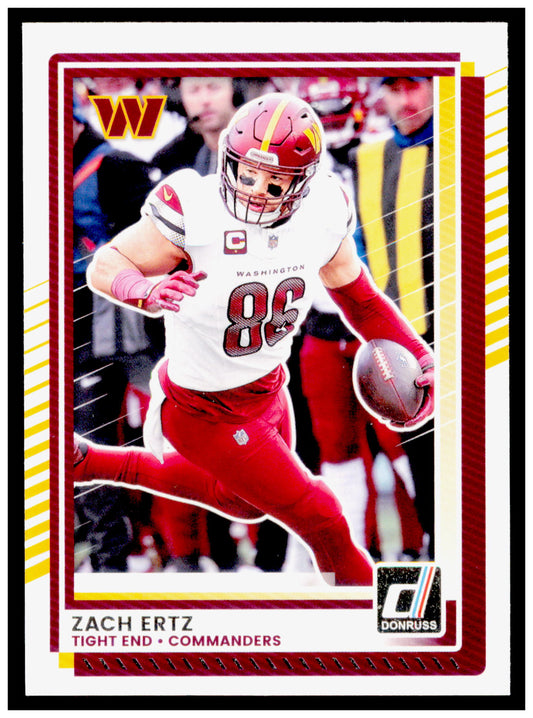 2025 Donruss Zach Ertz Card Washington Commanders #228