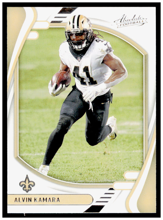 2021 Panini Absolute - Green Alvin Kamara Card New Orleans Saints #67