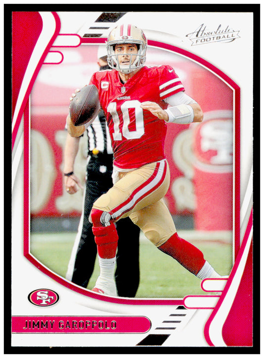 2021 Panini Absolute Jimmy Garoppolo Card Red San Francisco 49ers #82
