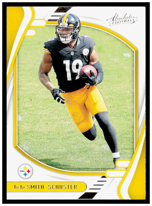 2021 Panini Absolute - Green JuJu Smith-Schuster Card Pittsburgh Steelers #96