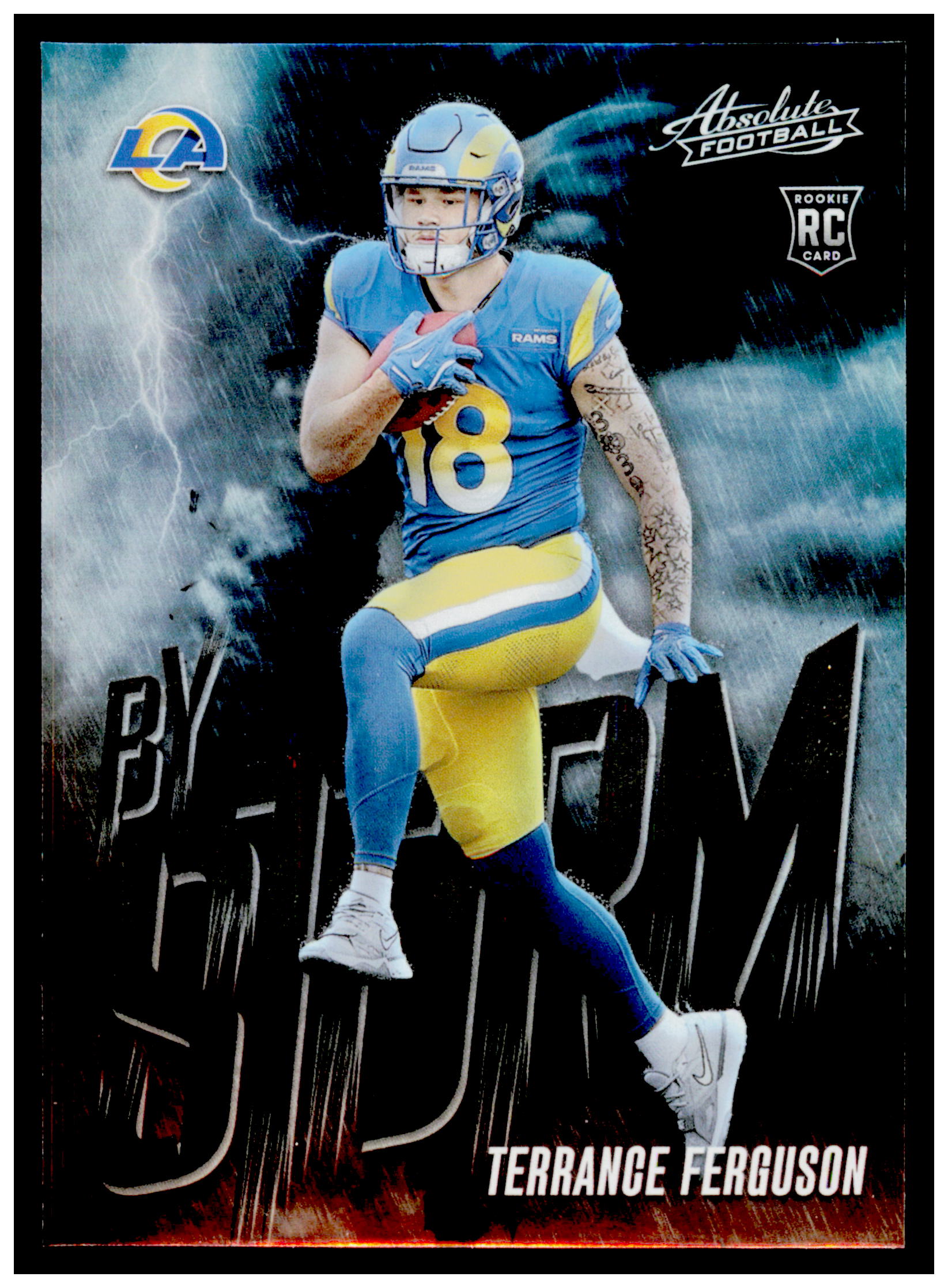 2025 Panini Absolute Terrance Ferguson Card By Storm Los Angeles Rams #15